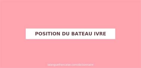 La position du bateau ivre